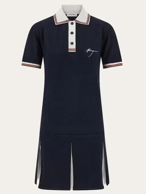 Ferragamo Navy Polo Dress, brand new with tags! Size small